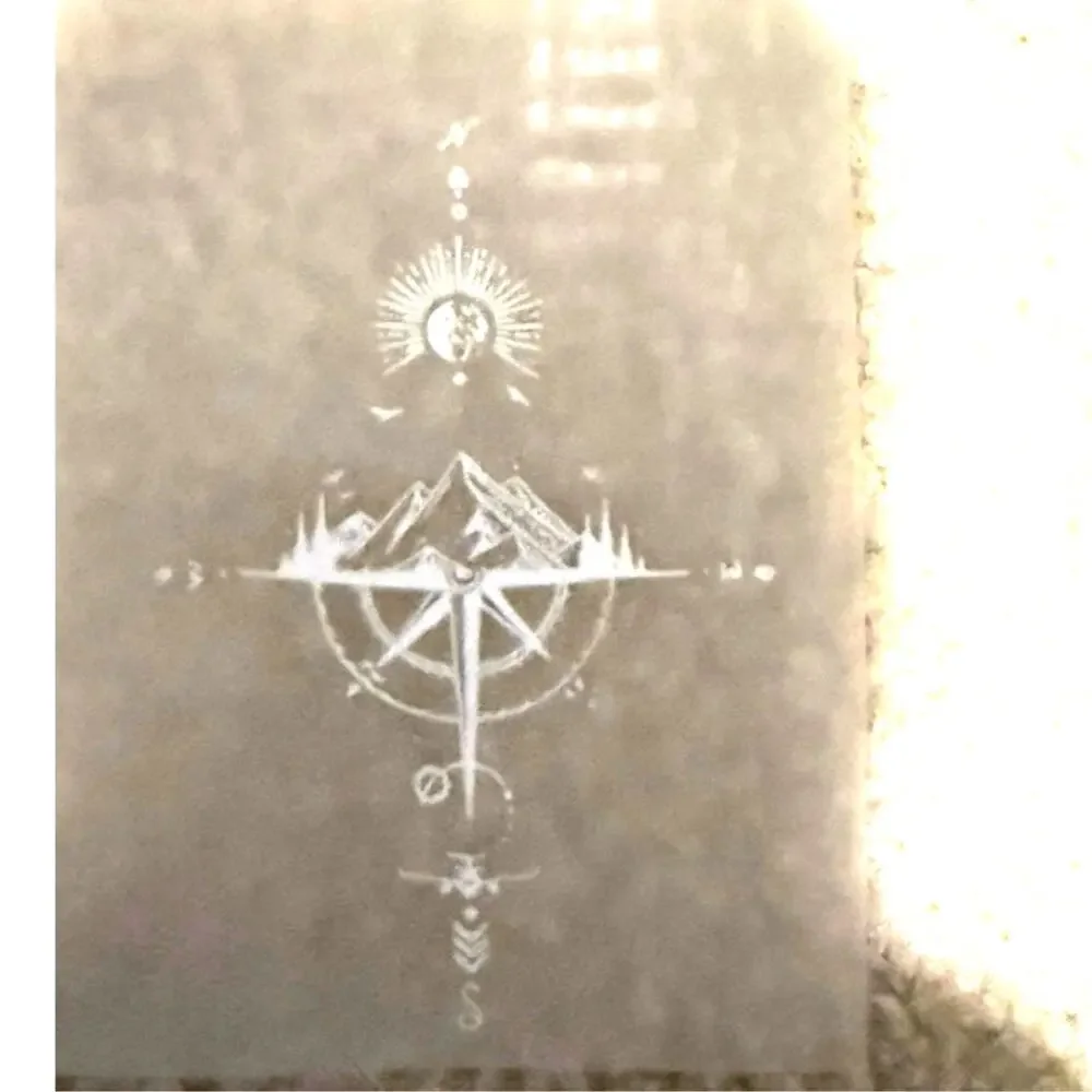 Compass Heat Transfer image with Mountains
